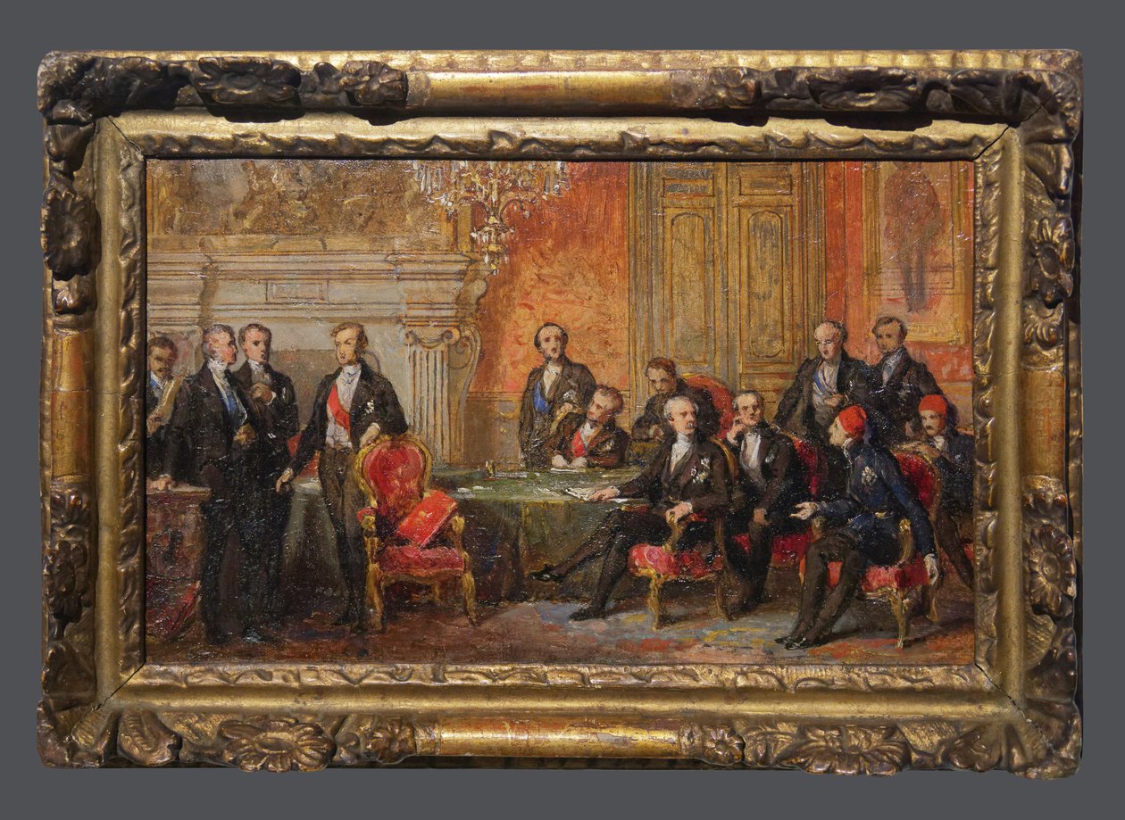 Pařížský kongres, od 25. února do 30. března od Edouard Louis Dubufe