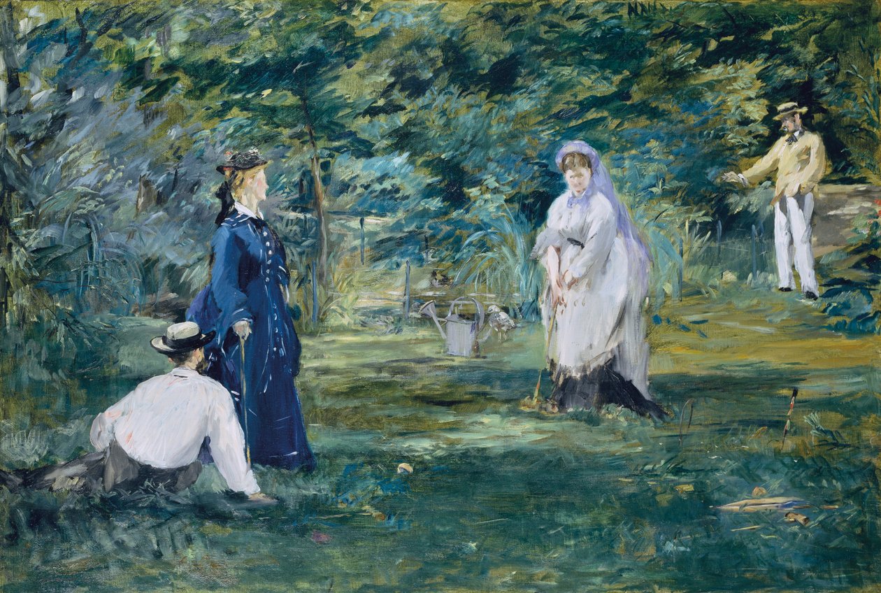 Kroketová hra od Édouard Manet