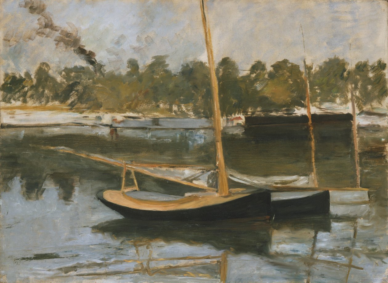 „Argenteuil“, studie lodí, 1874 od Édouard Manet
