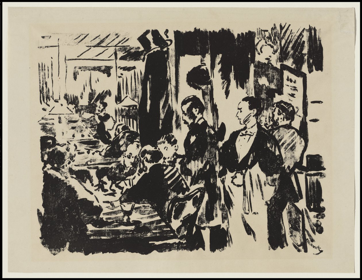V kavárně, 1874 od Édouard Manet