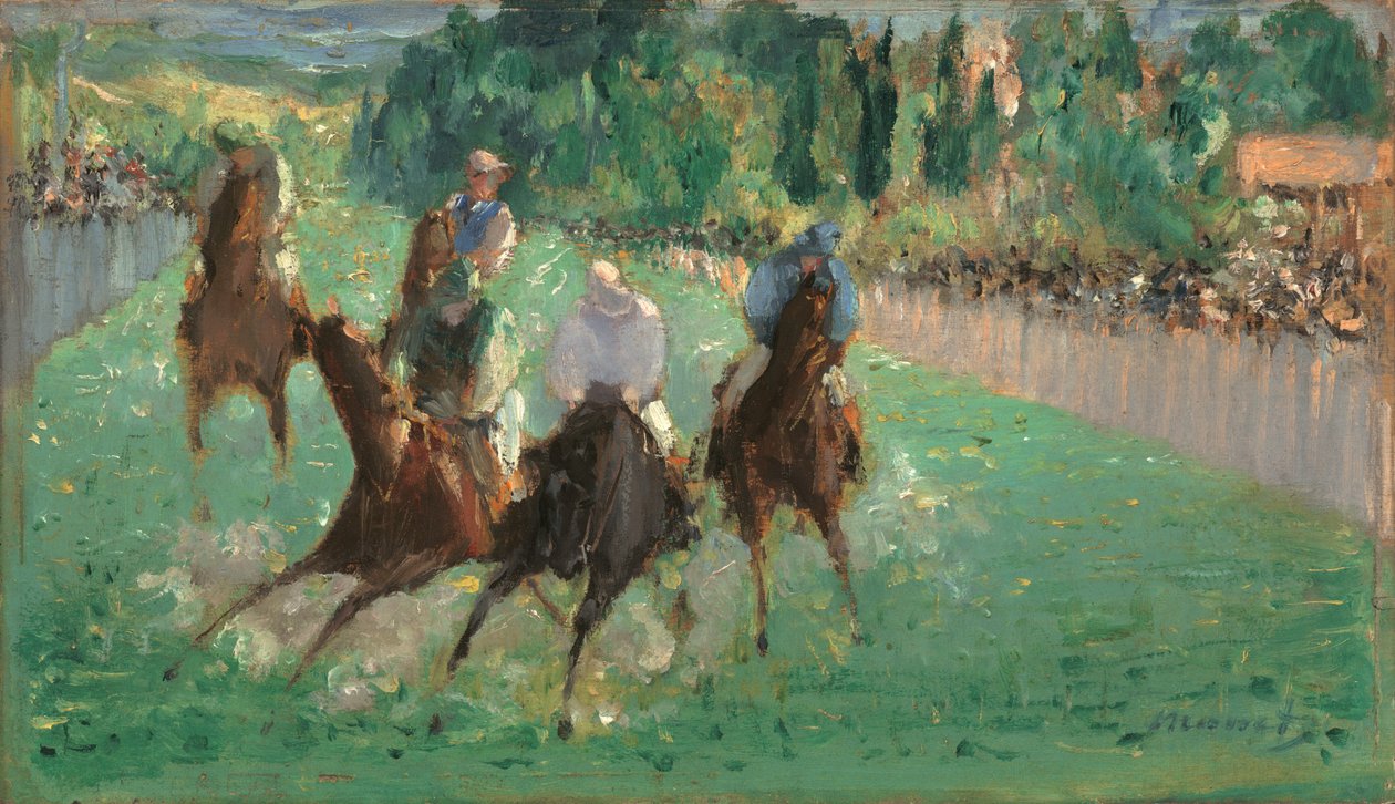 Na závodech od Édouard Manet