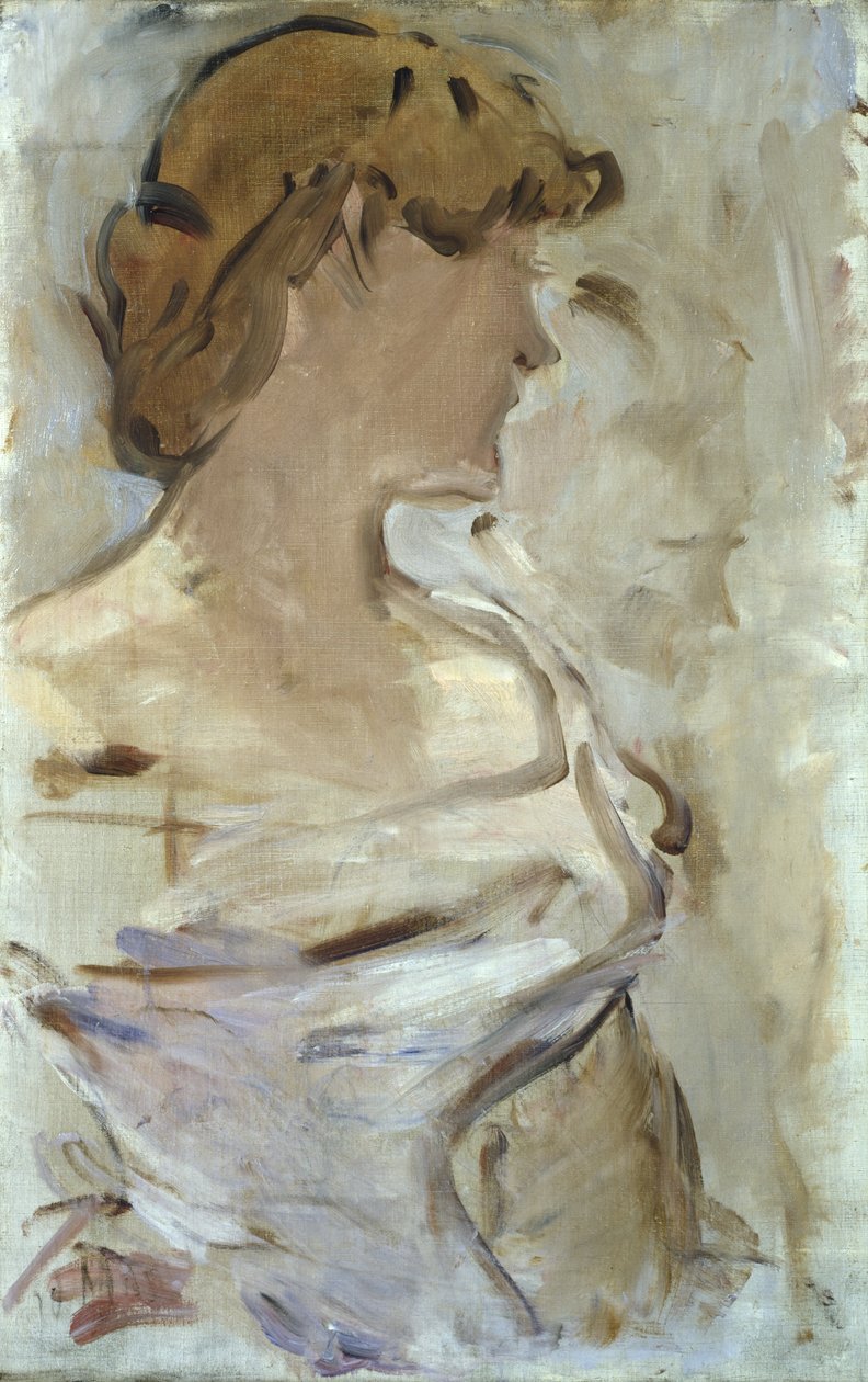 Na plese - Marguerite de Conflans v plesových šatech, 1870-80 od Édouard Manet