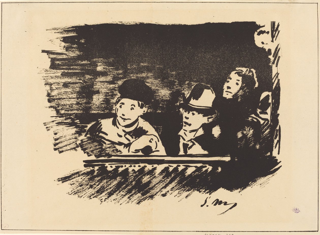 Au Paradis (na balkóně) od Édouard Manet