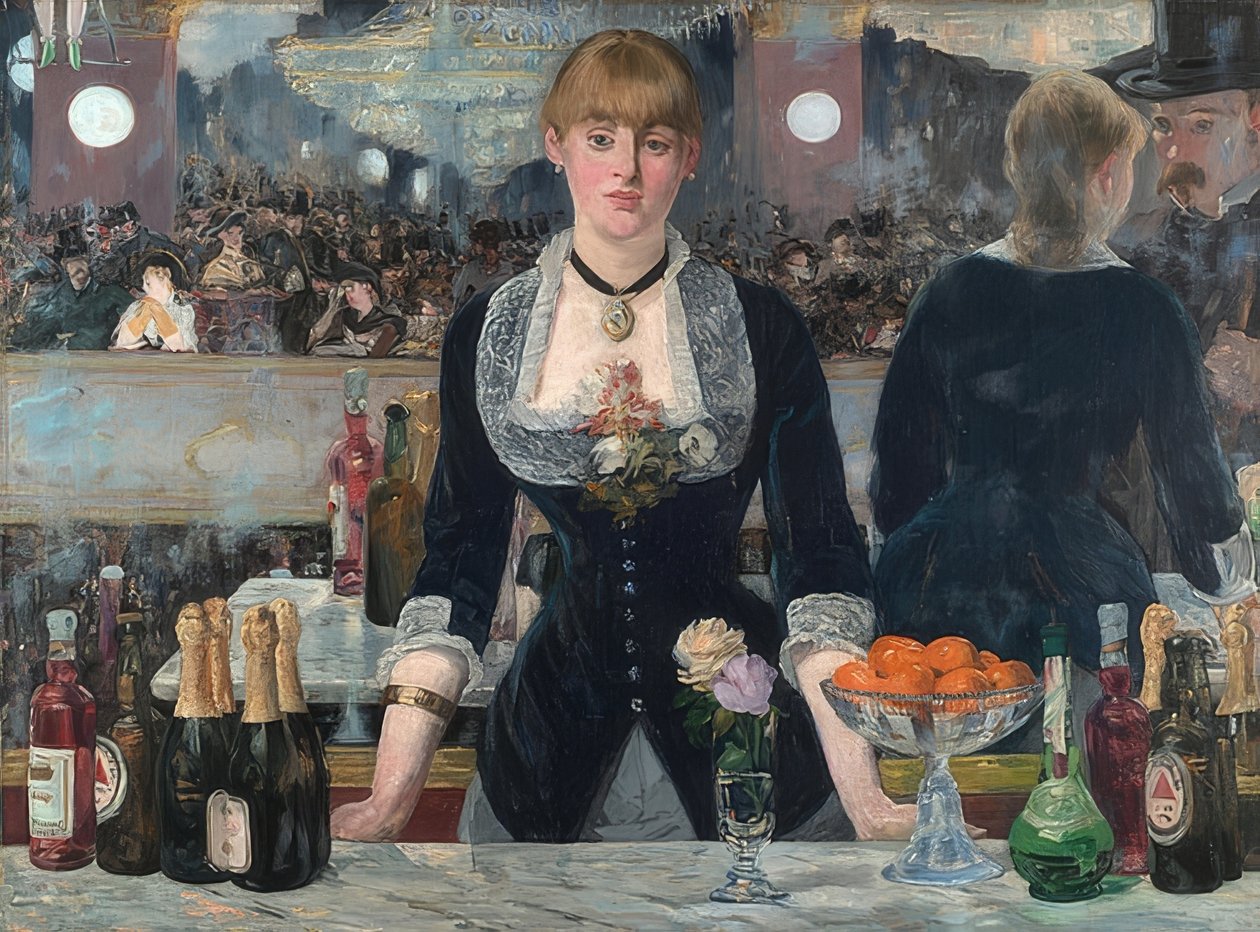 Bar v den Folies-Bergère. 1881-82 od Édouard Manet