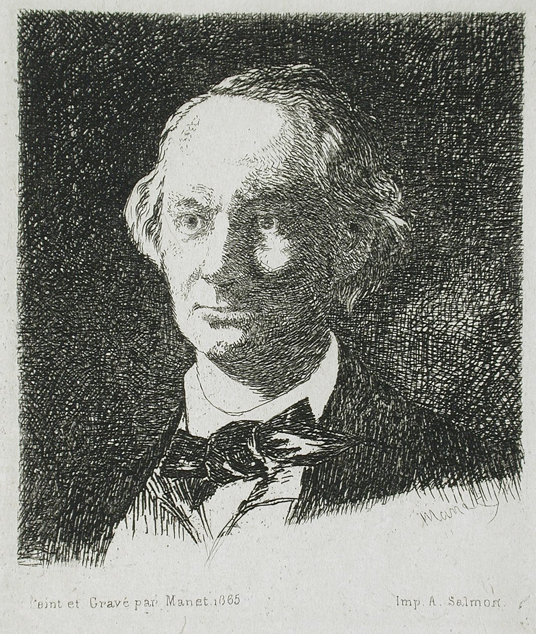 Baudelaire zepředu od Édouard Manet