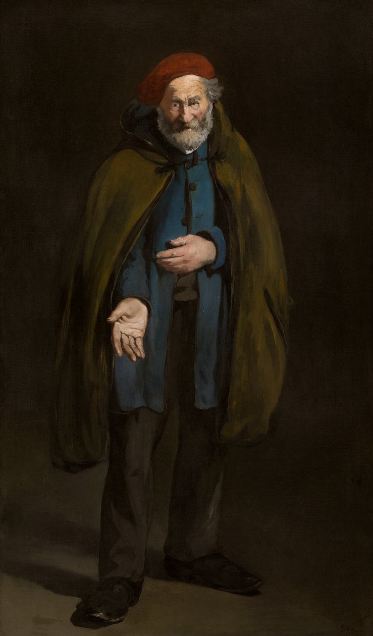 Žebrák v kabátě (Filozof) od Édouard Manet