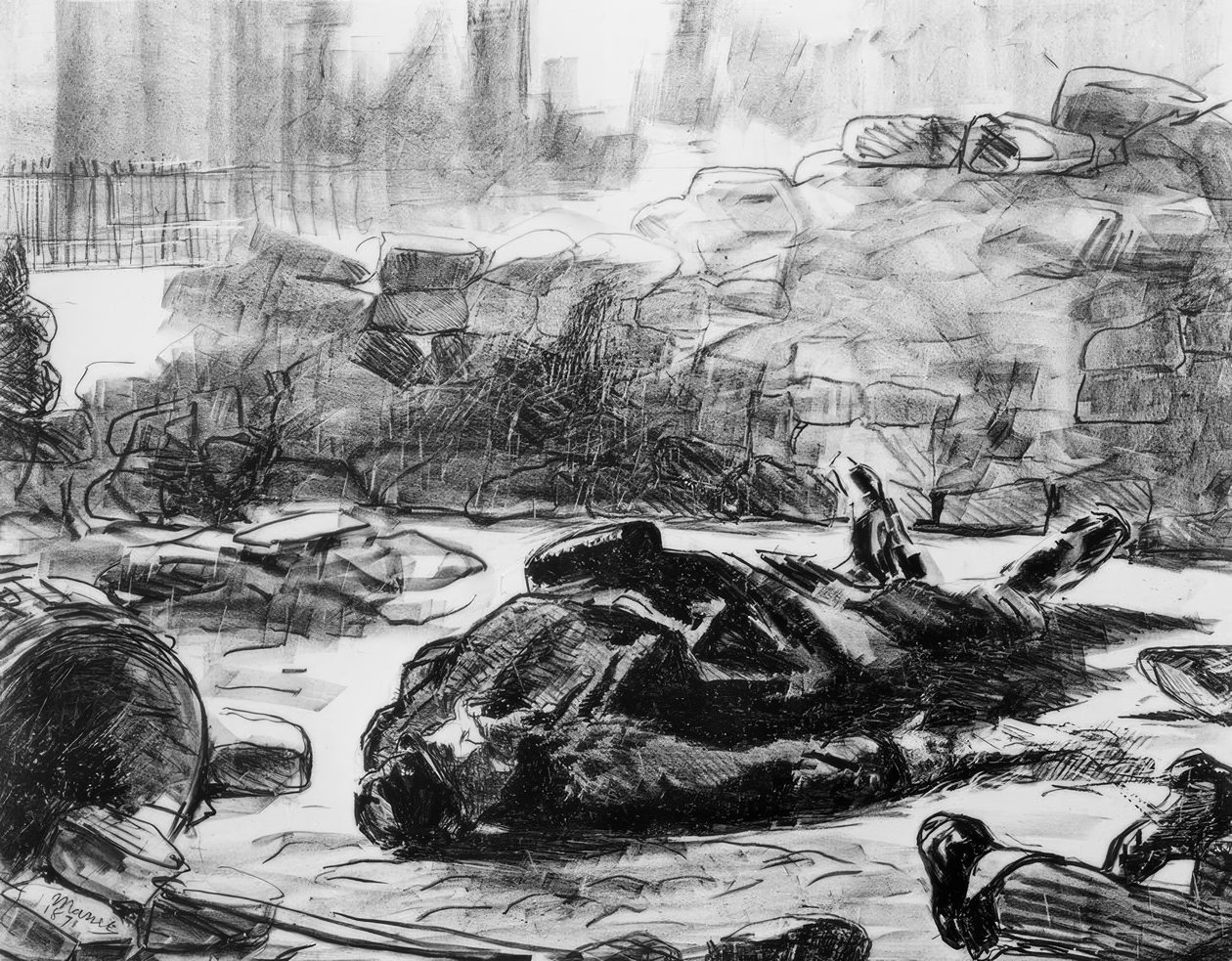 Občanská válka od Édouard Manet
