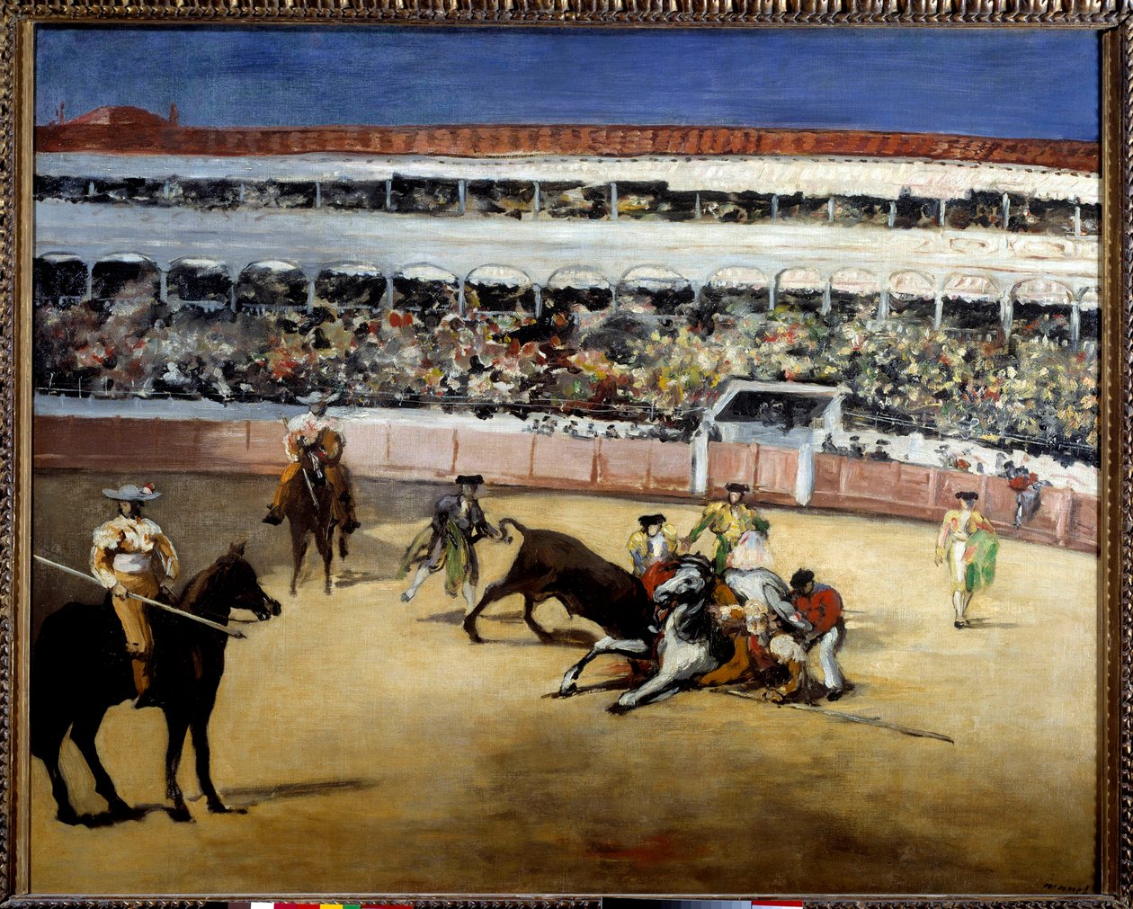 Býci bojují. Reprezentace býčích zápasů. Obraz Edouarda Maneta (1832-1883) od Édouard Manet