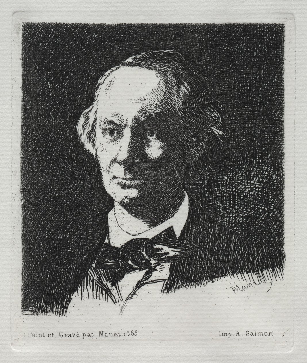 Charles Baudelaire, 1869. od Édouard Manet