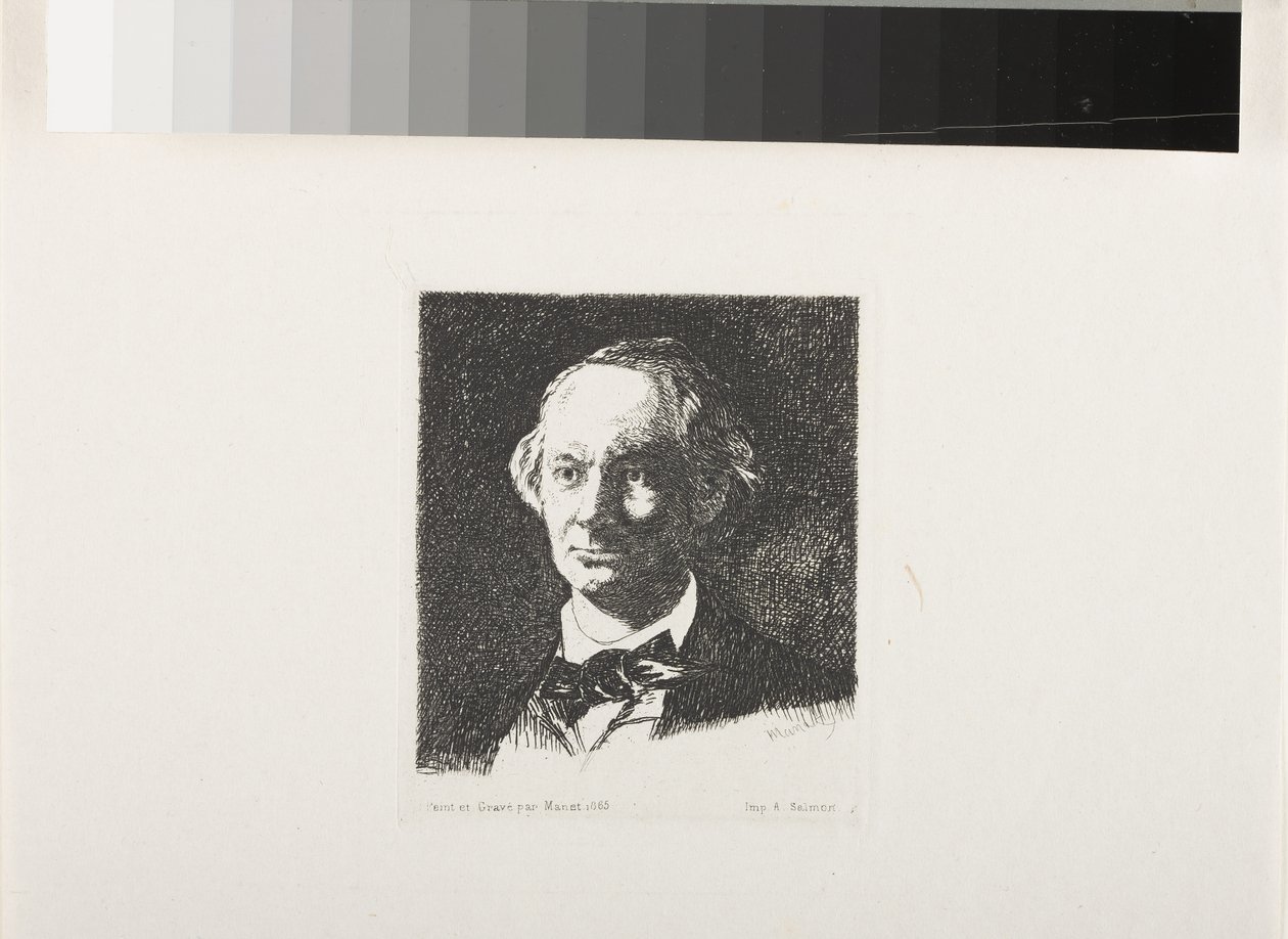 Charles Baudelaire, Full Face III od Édouard Manet