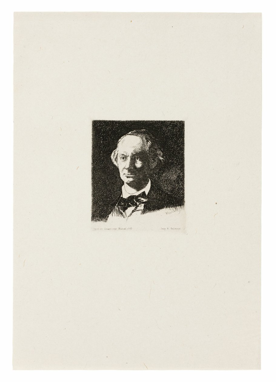 Charles Baudelaire, Full Face III od Édouard Manet