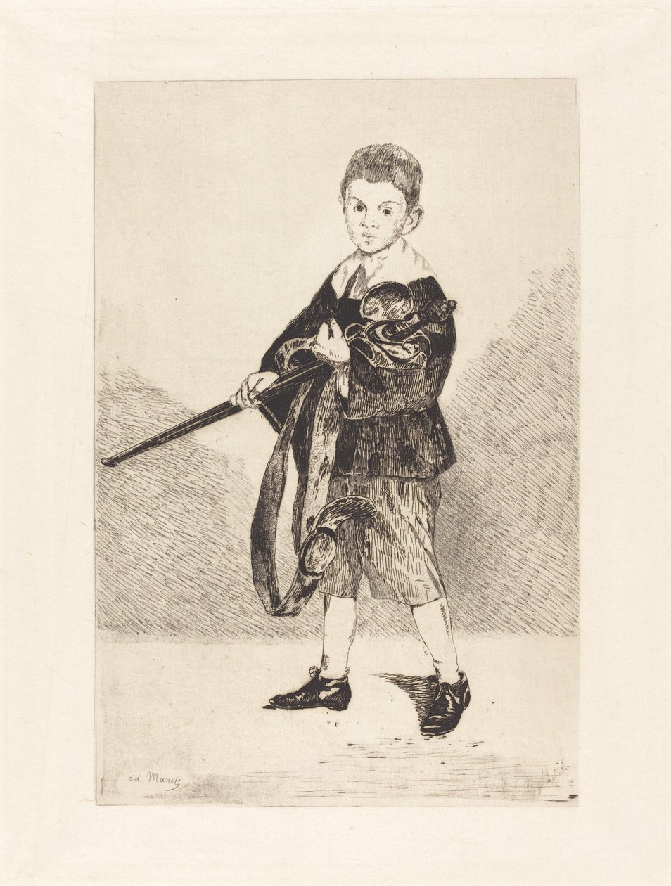 Dítě s mečem, otočené doleva Dítě s mečem, otočené doleva, 1862. od Édouard Manet