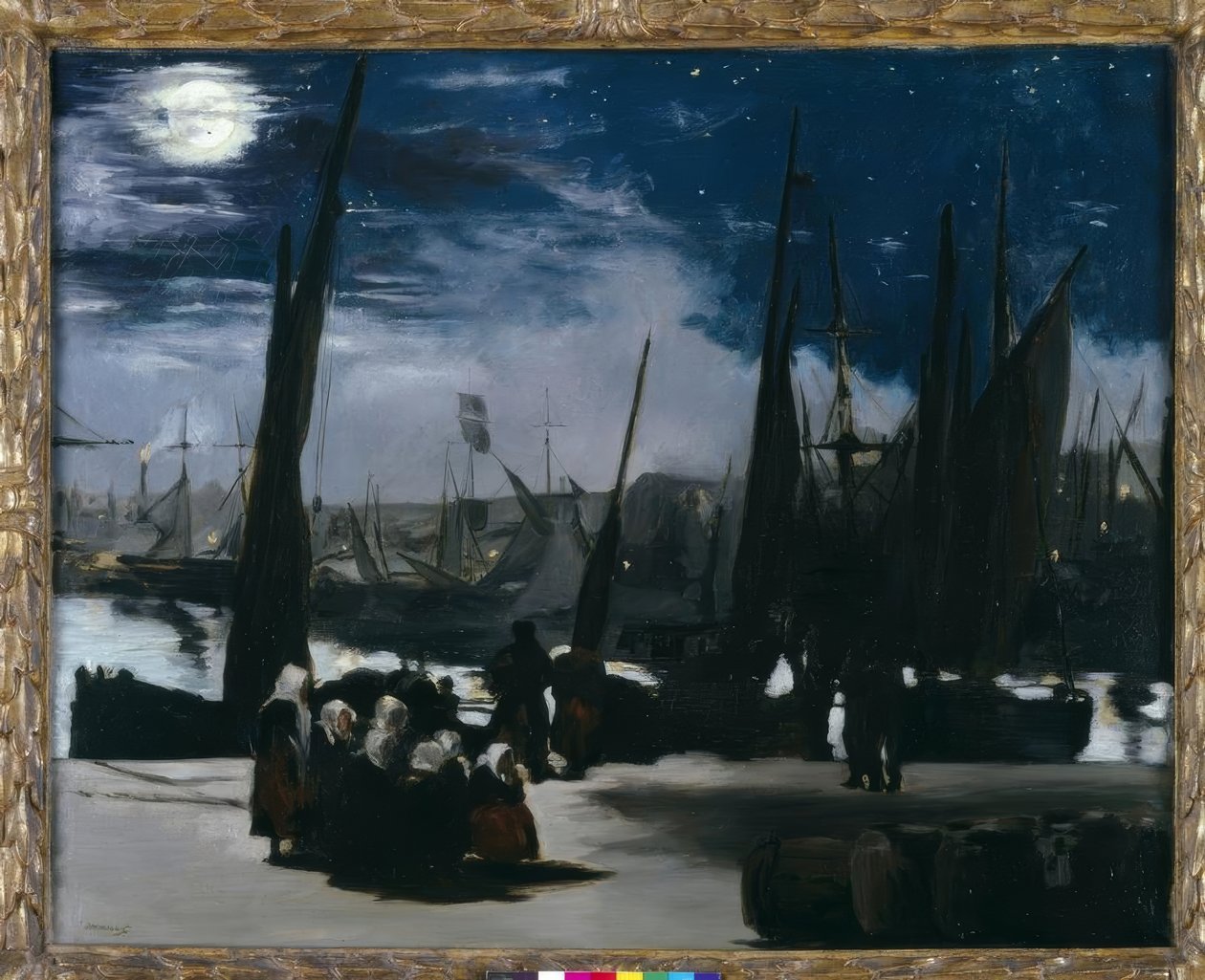 Měsíční svit nad přístavem Boulogne od Édouard Manet