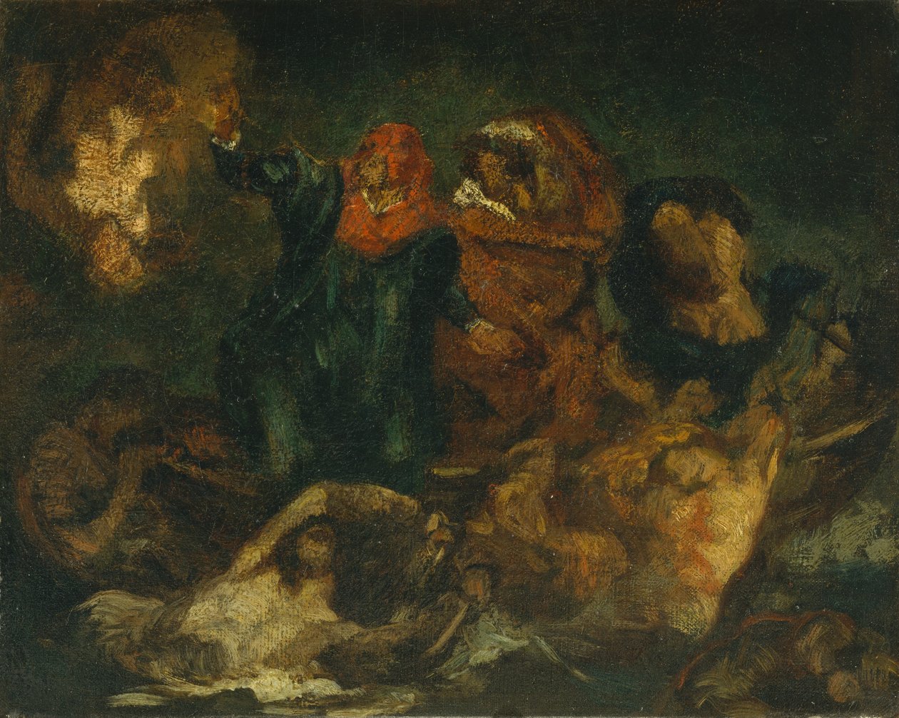 Kopie po Delacroixs Bark of Dante, ca. 1859. od Édouard Manet