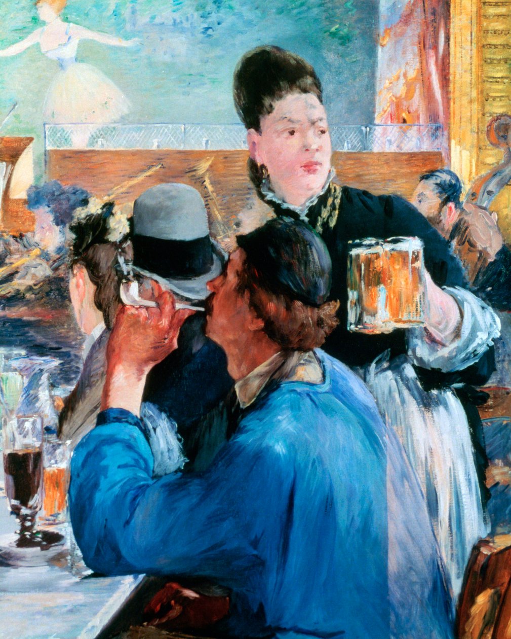 Koncert rohu kavárny, 1878-1880 od Édouard Manet