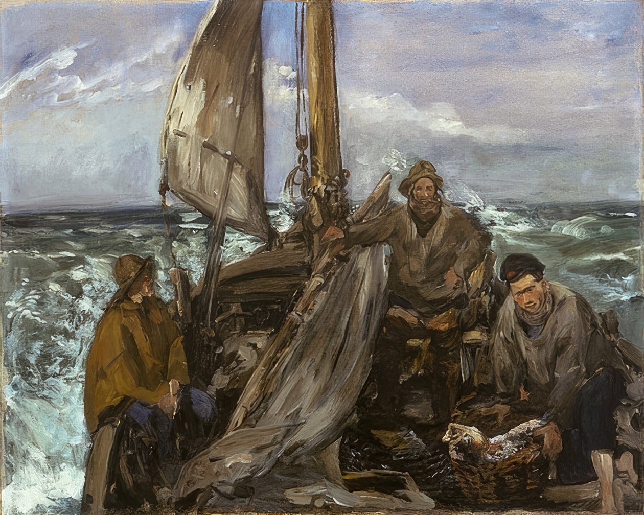 Dělníci moře. 1873 od Édouard Manet