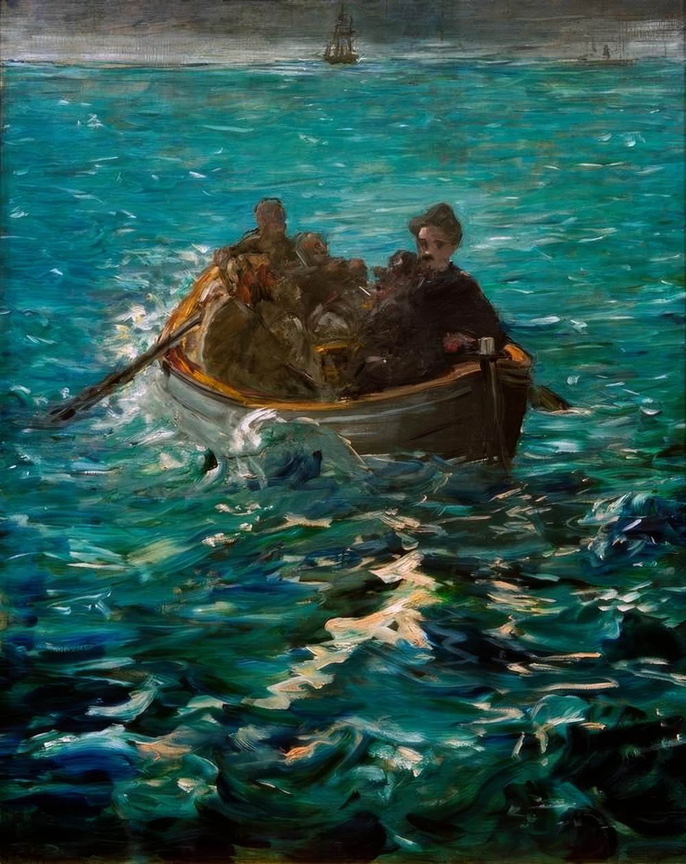 Útěk Henriho Rocheforta - Velká studie od Édouard Manet