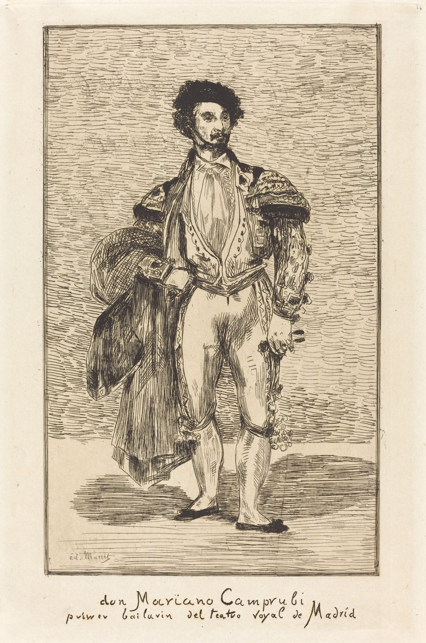 Don Mariano Camprubi (tanečník) od Édouard Manet