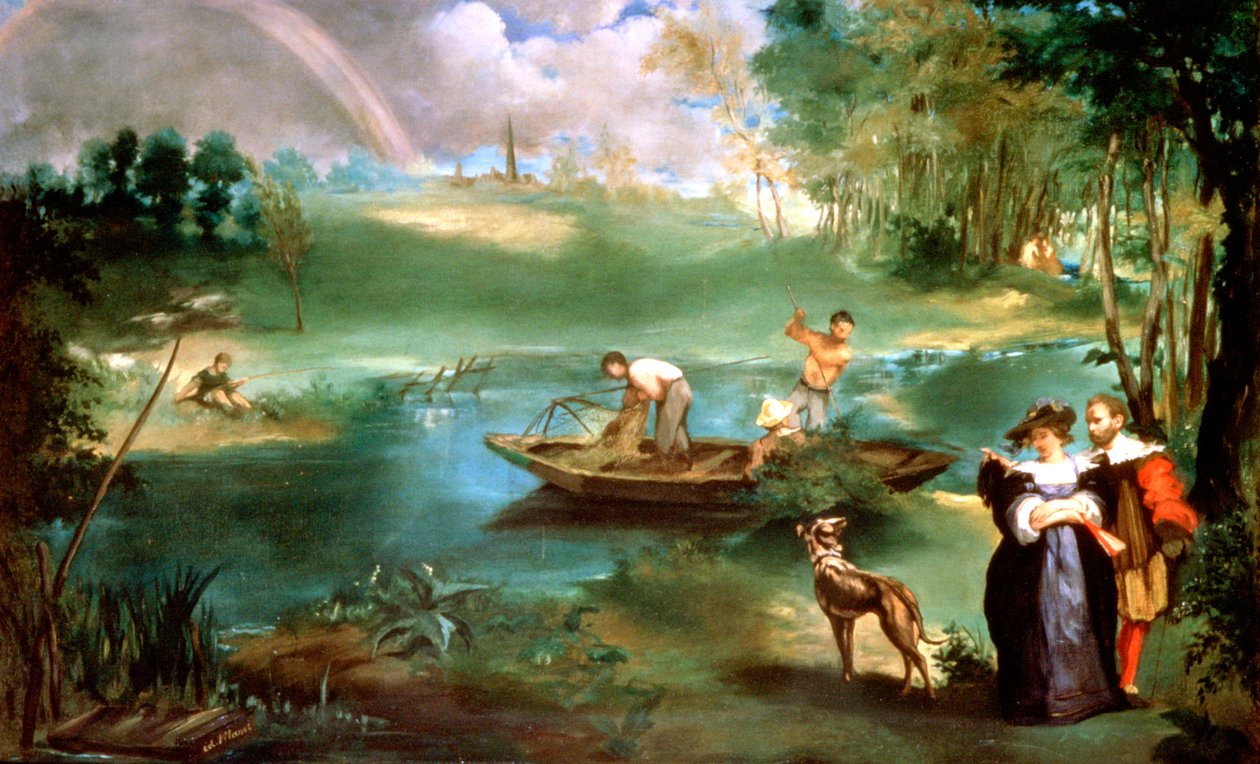Rybaření v St Ouen, 1860-1861 od Édouard Manet