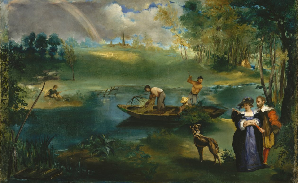 Rybaření, kolem 1862-63 (olej na plátně) od Édouard Manet