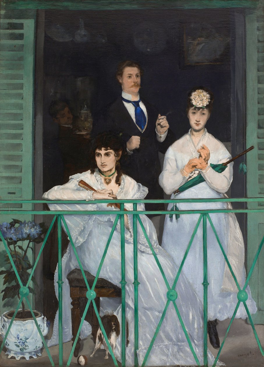 Francouzština:  Le balcon Balkon od Édouard Manet