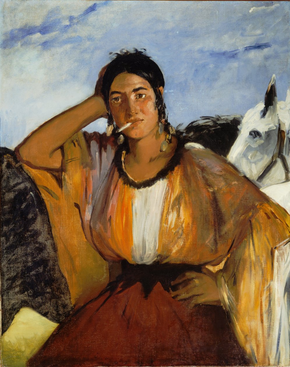 Cikánka s cigaretou od Édouard Manet