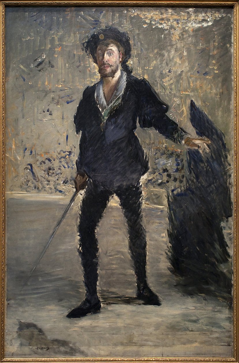 Jean Baptiste Faure (1830-1914) v opeře Hamlet od Ambroise Thomase (1811-1896). Obraz Edouarda Maneta (1832-1883), Olej na plátně od Édouard Manet
