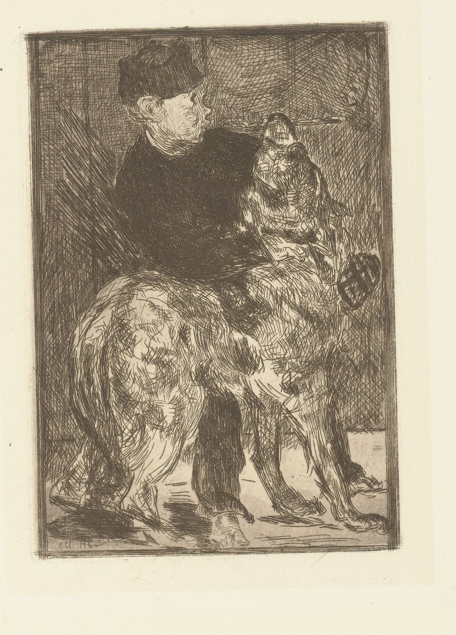 Jongen se setkal s Hondem Chlapec a pes od Édouard Manet