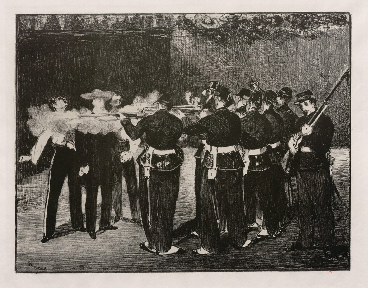 Poprava Maxmiliána od Édouard Manet
