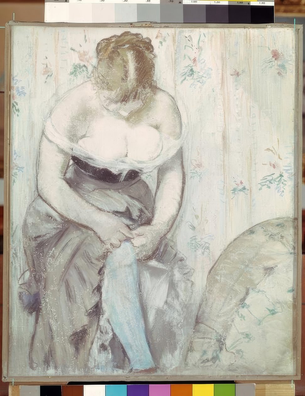 Žena s podvazkem od Édouard Manet