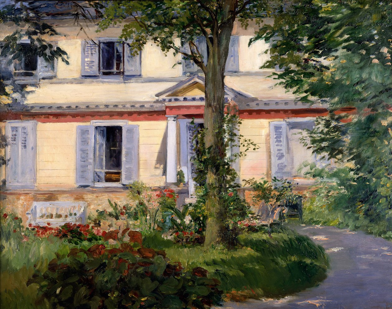 Dům v Rueil od Édouard Manet