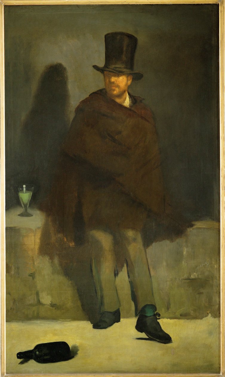 Piják absintu (olej na plátně) od Edouard Manet