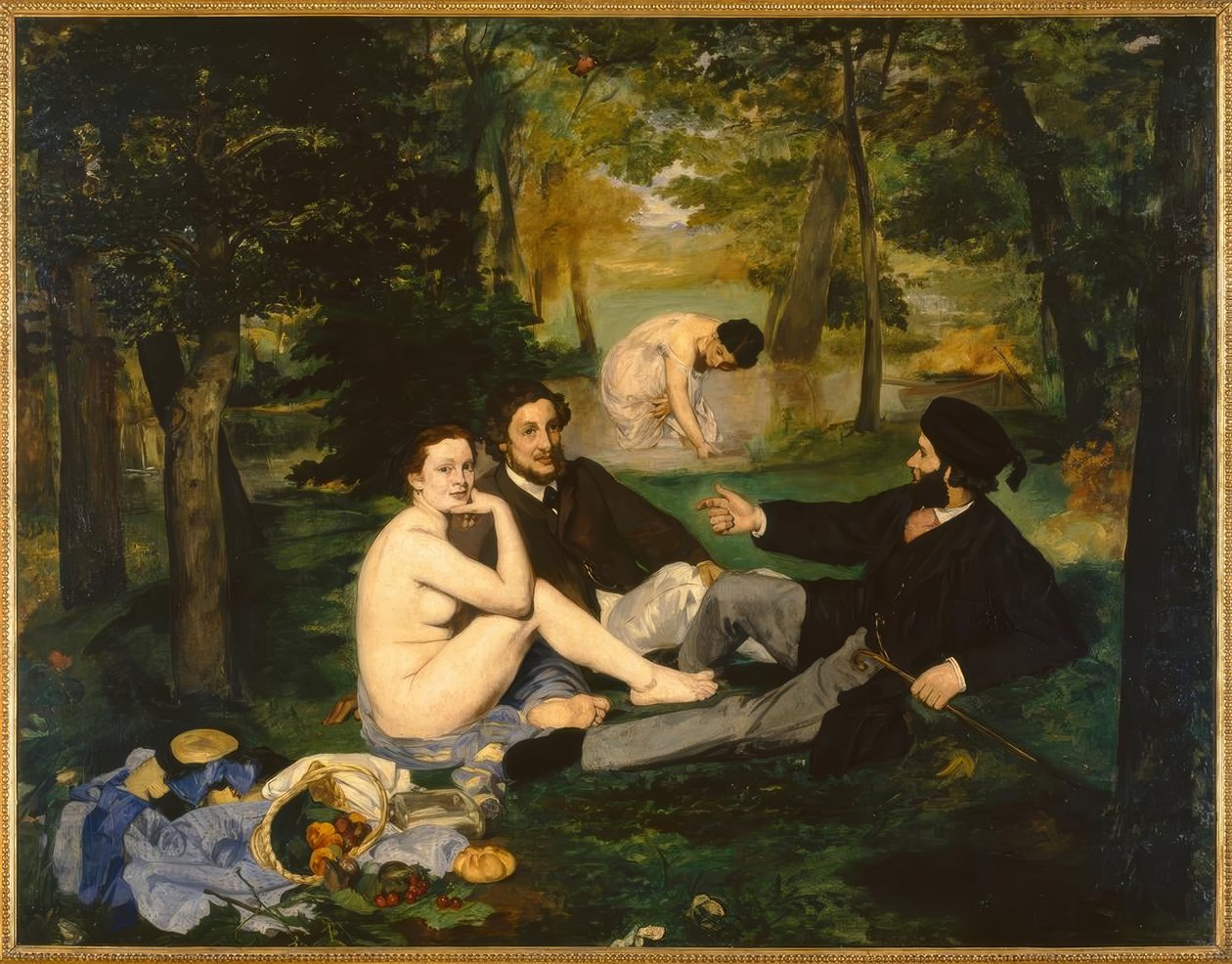 Oběd v trávě od Édouard Manet