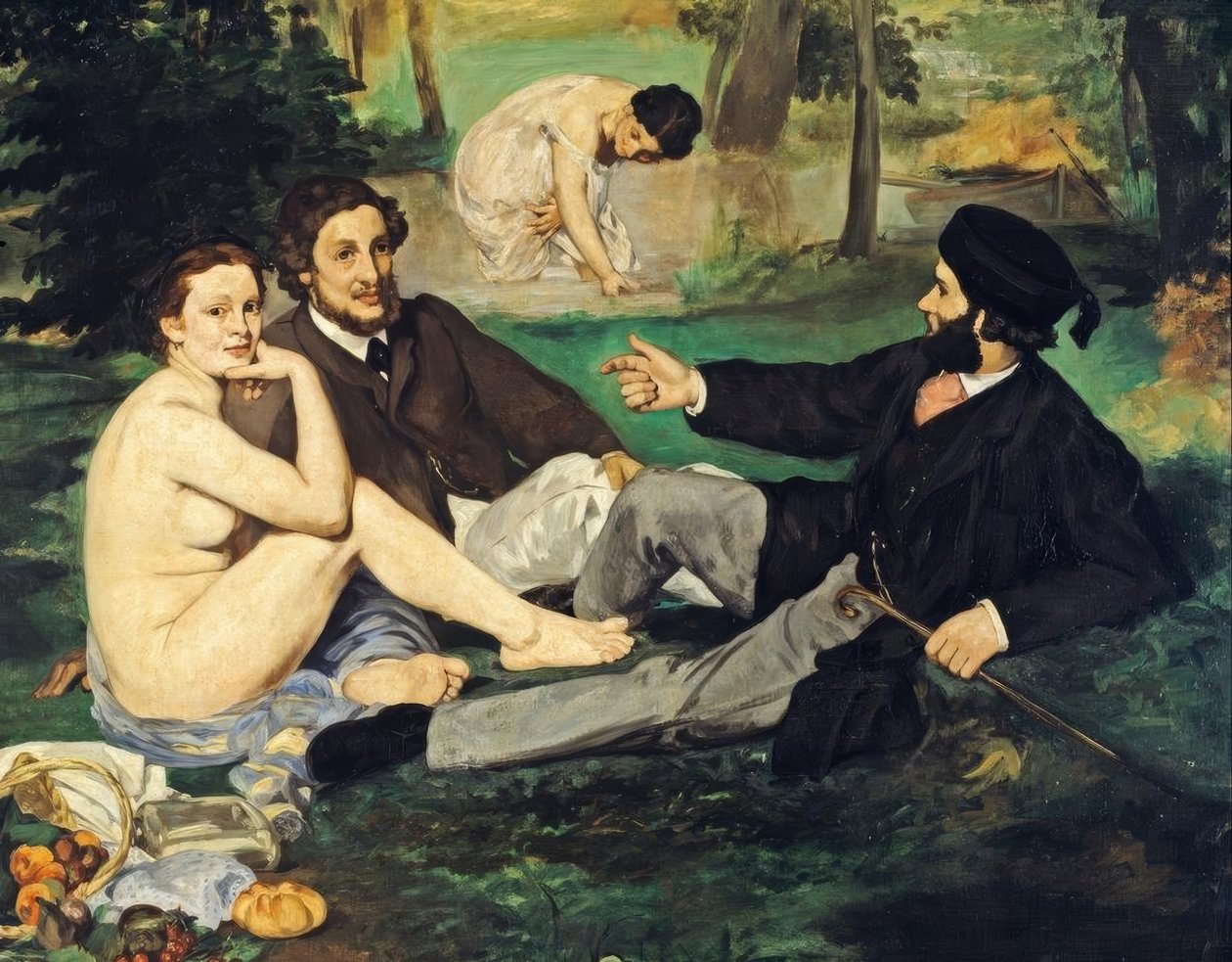 Oběd v trávě od Édouard Manet