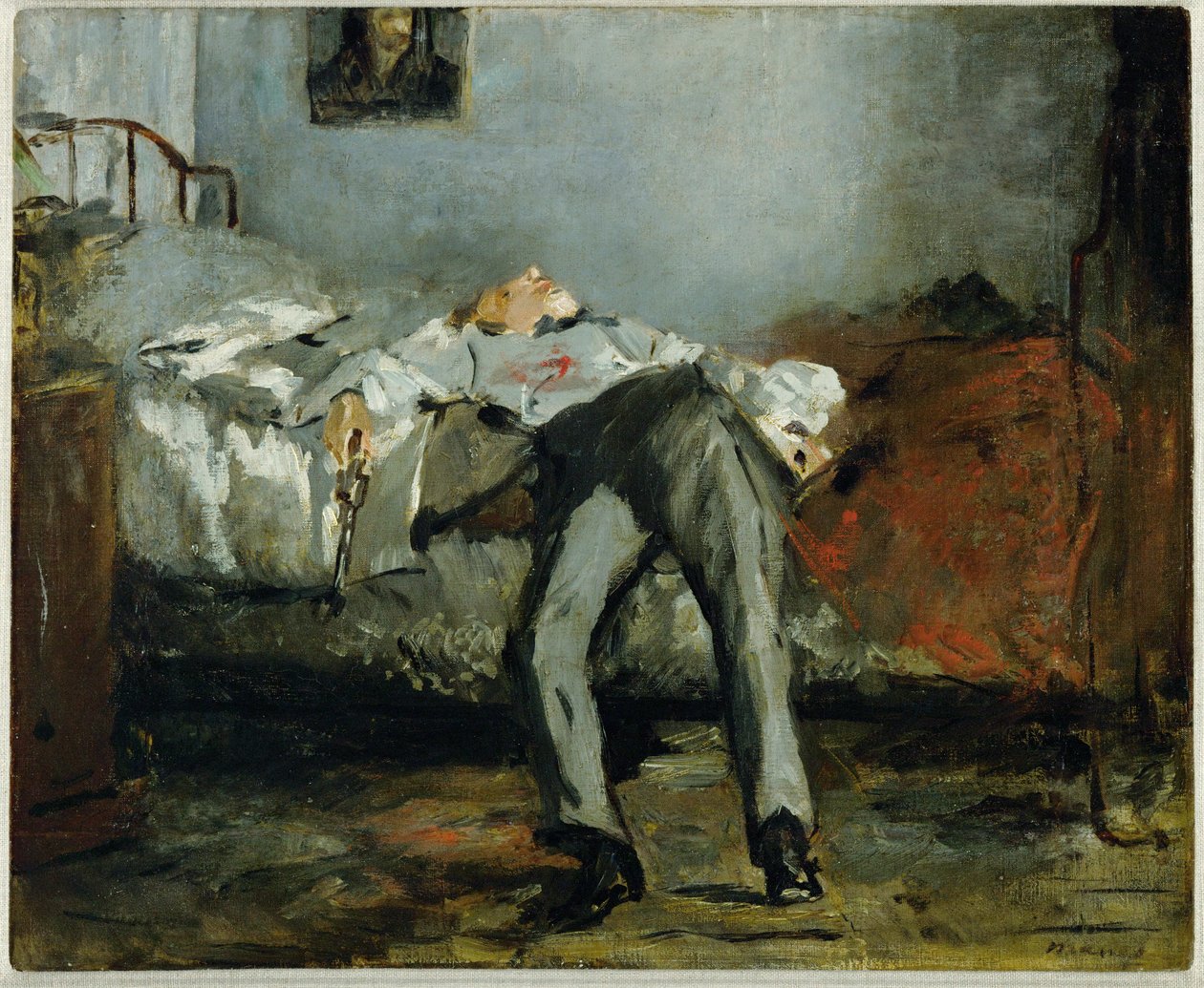 Sebevražda ... (olej na plátně) od Édouard Manet