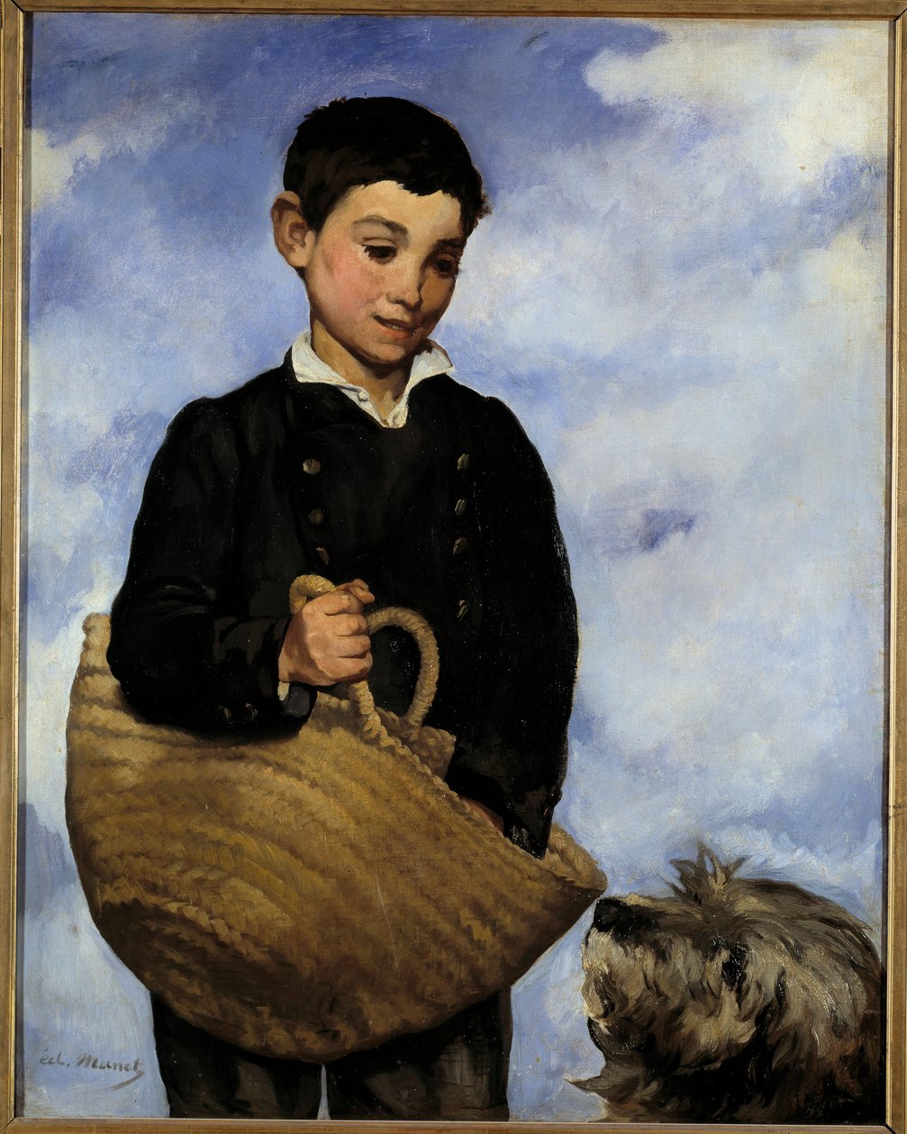 Obraz Dítě se psem od Edouarda Maneta (1832-1883) od Édouard Manet