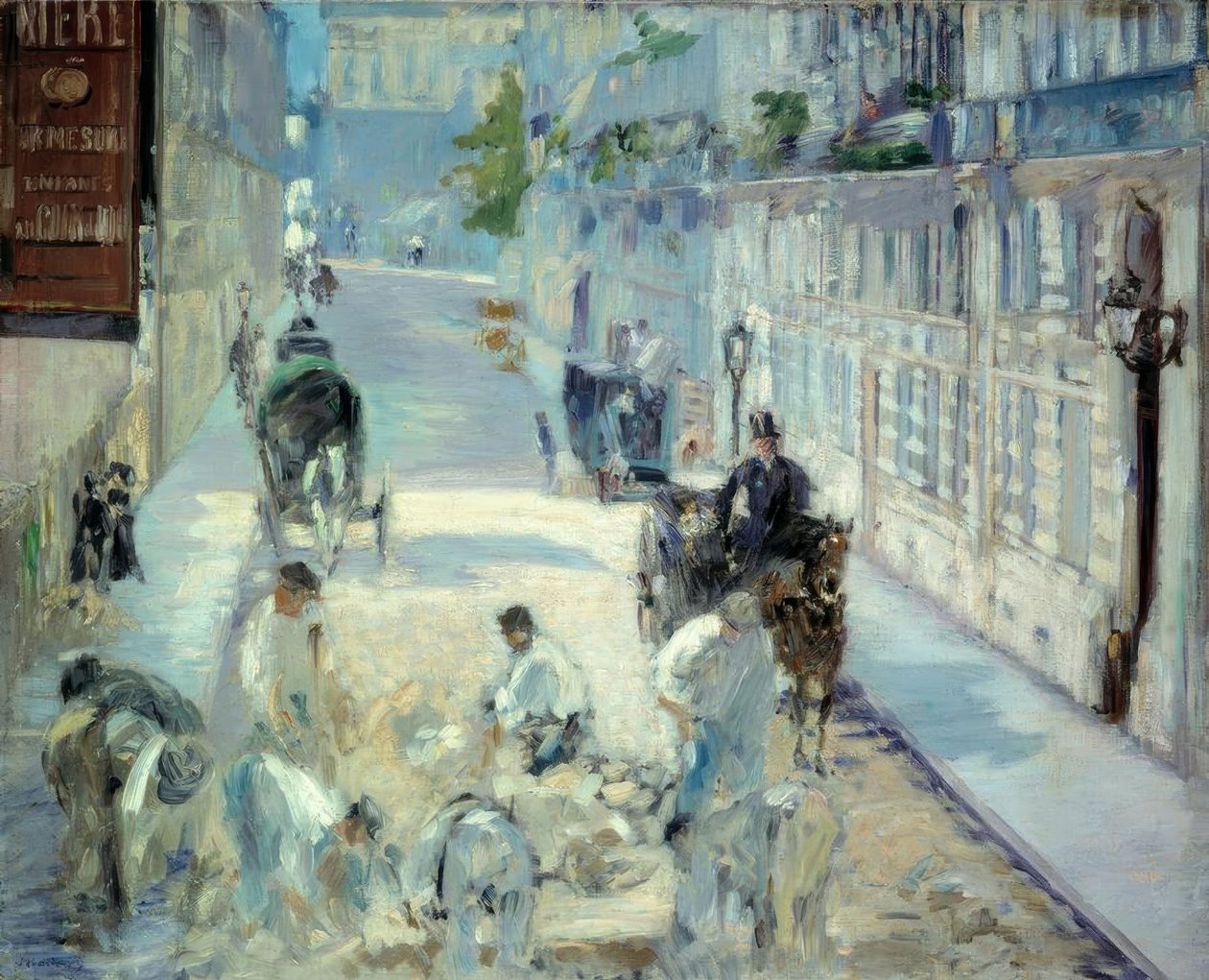 Pavers Rue Mosnier od Édouard Manet