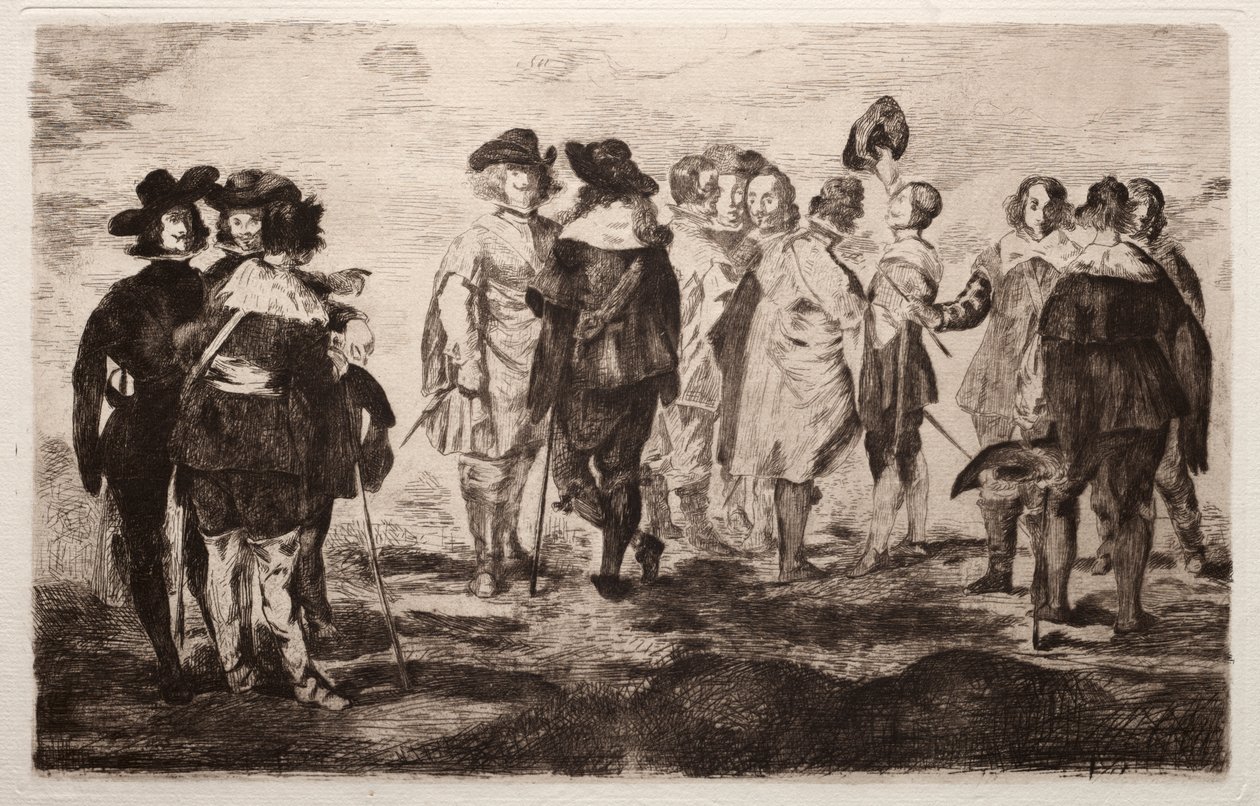 Malí jezdci od Édouard Manet