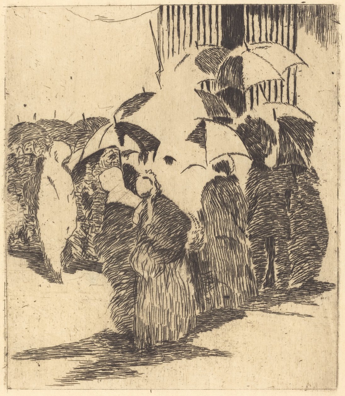 Fronta před řeznictvím od Édouard Manet