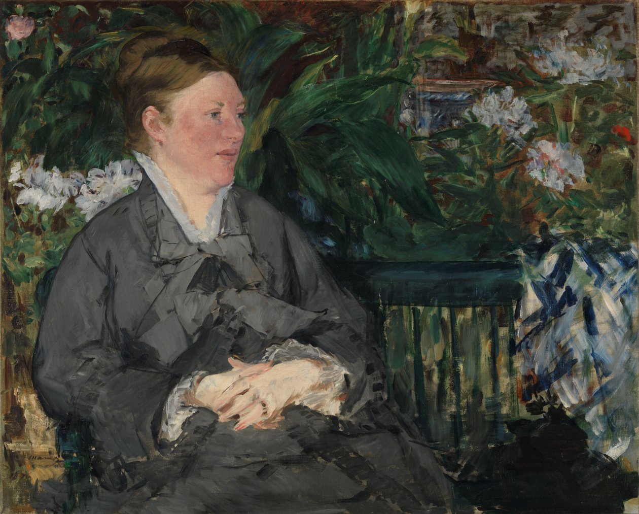 Madame Manet na konzervatoři od Édouard Manet