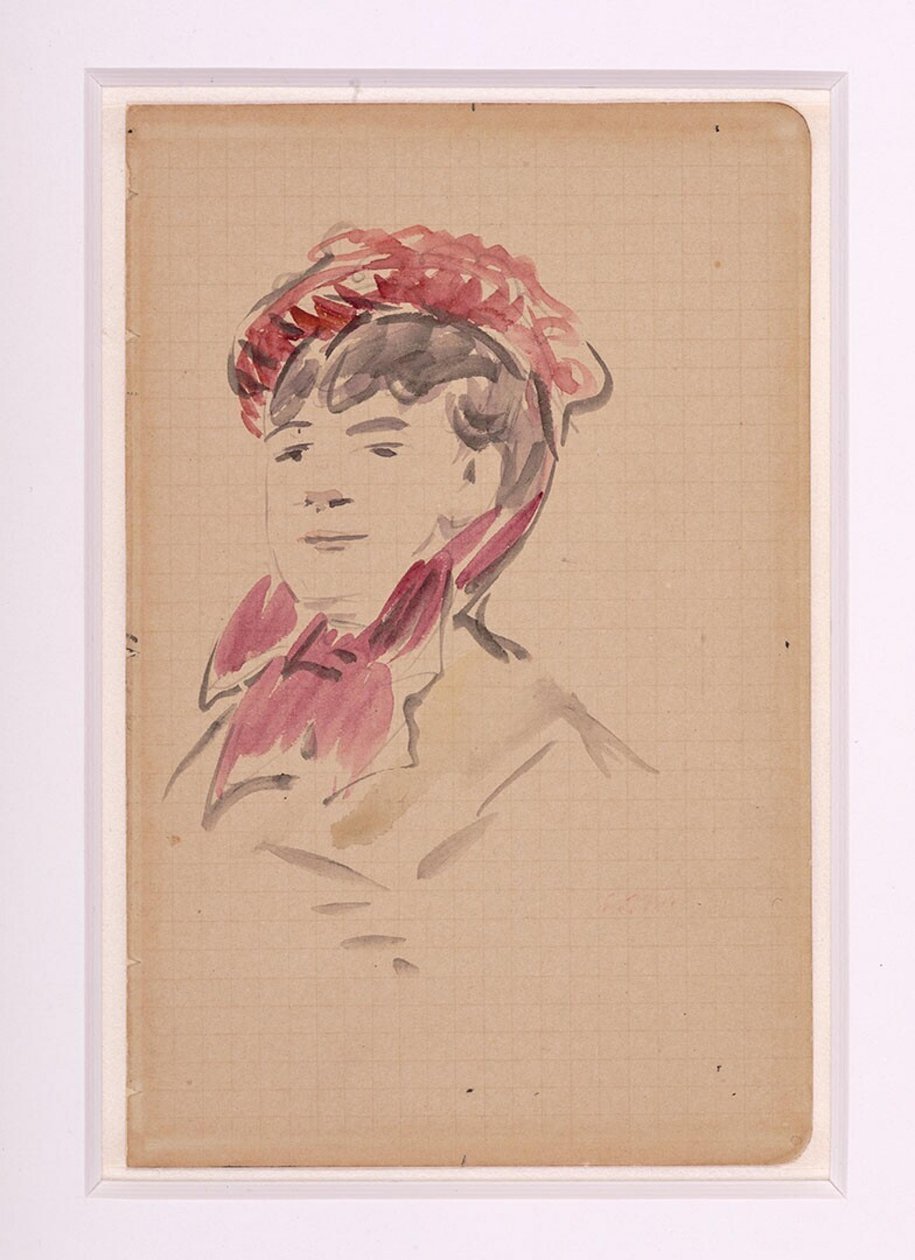 Manet - Portrét Isabelle Lemonnierové, kolem roku 1880 od Édouard Manet
