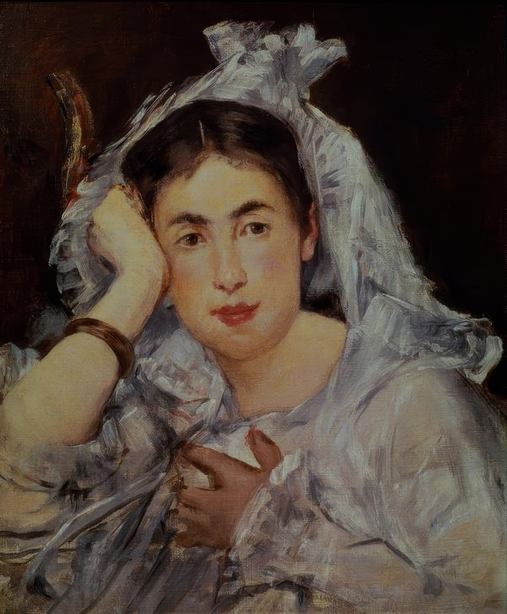 Marguerite de Conflans s kapucí od Édouard Manet