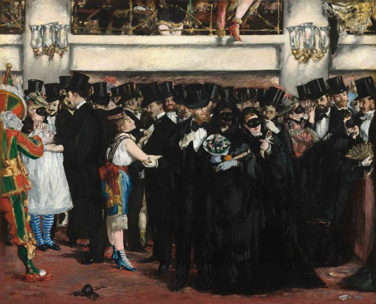 Maskovaný ples v Opeře od Édouard Manet