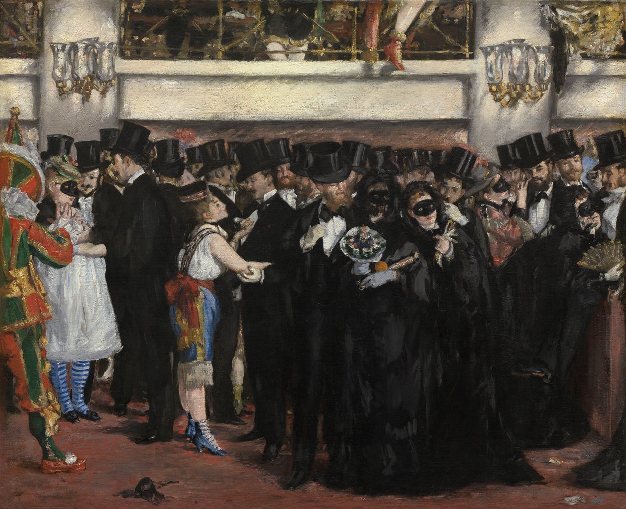 Maskovaný ples v Opeře od Édouard Manet