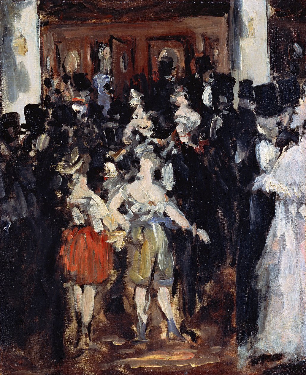 Maskovaný ples v Opeře - Manet, Edouard (1832-1883) Olej na plátně 1873 46,7x38,2 Bridgestone Museum of Art od Édouard Manet