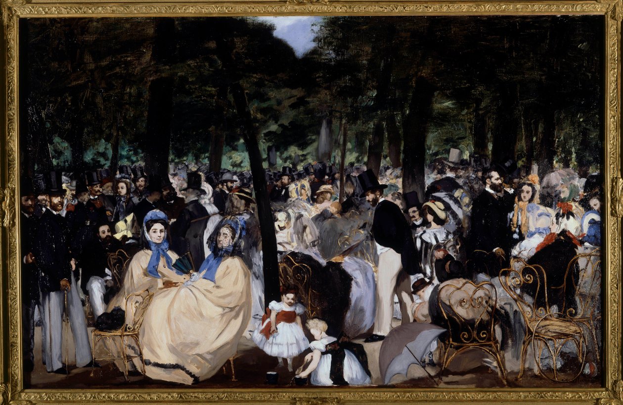 Hudba v zahradách Tuileries od Édouard Manet