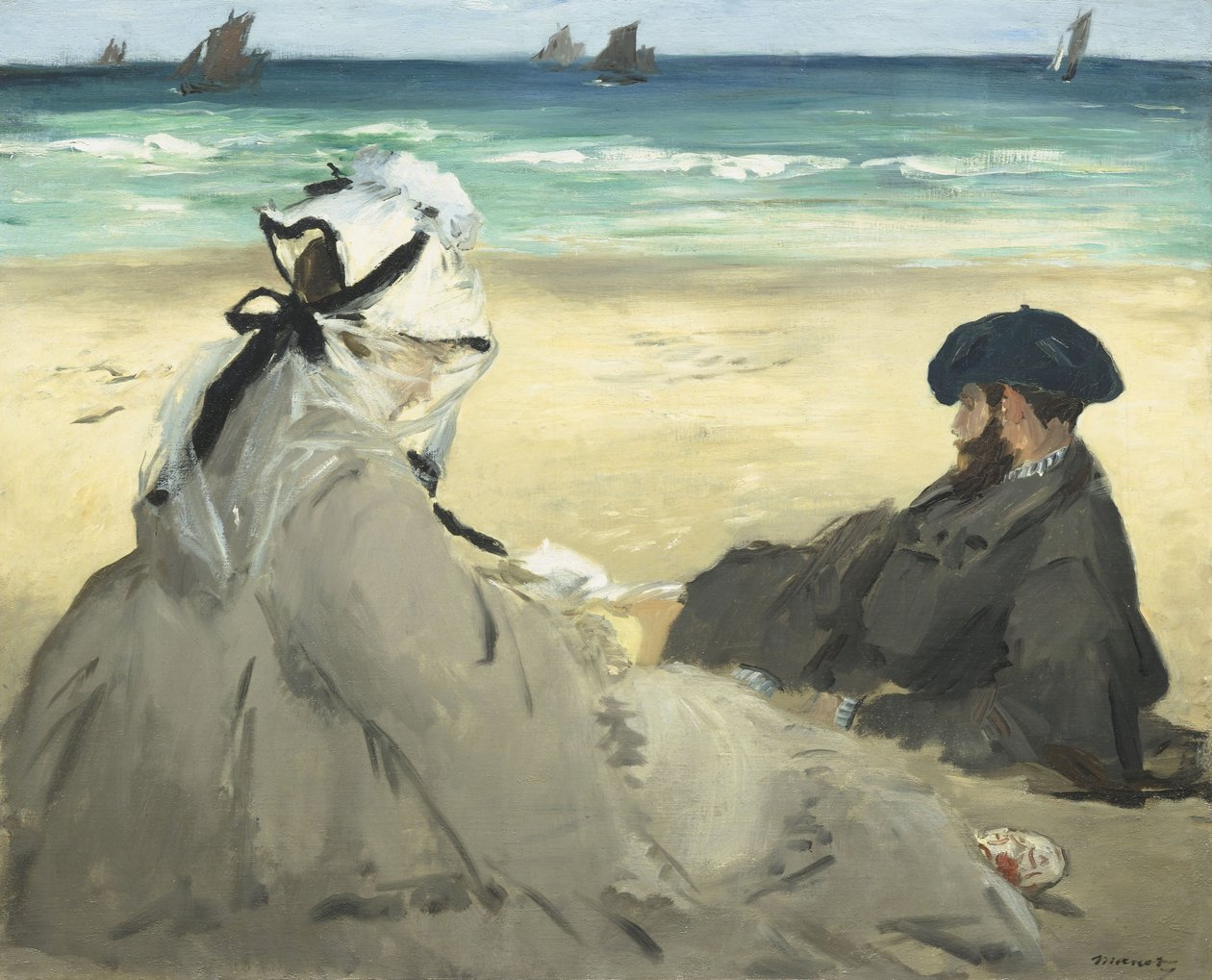 Na pláži od Édouard Manet