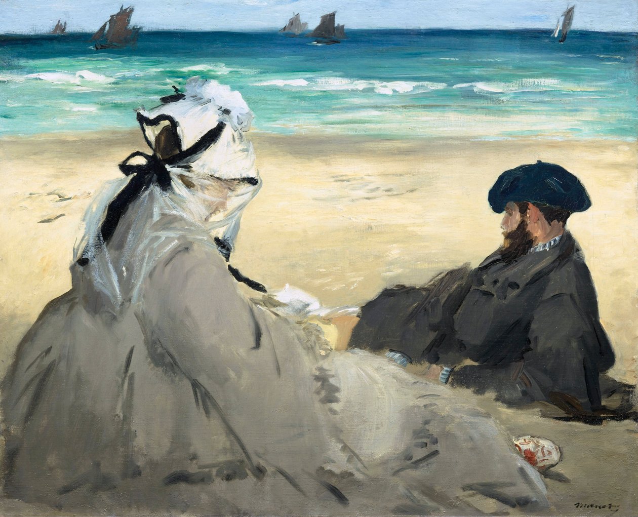 Na pláži, 1873 od Édouard Manet