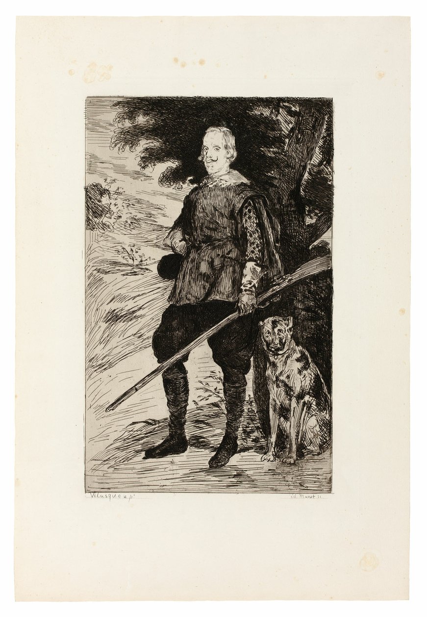 Španělský král Filip IV od Édouard Manet