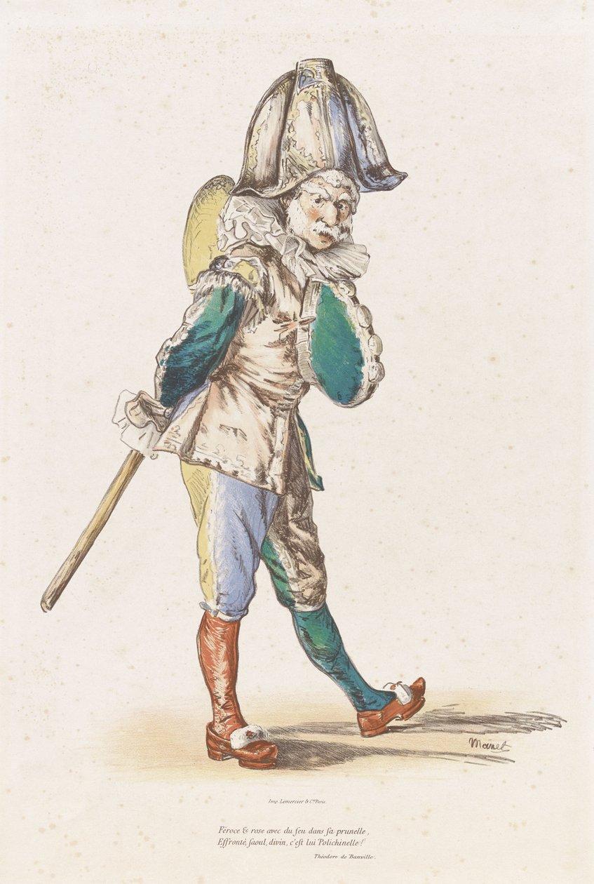 Pulcinella od Édouard Manet